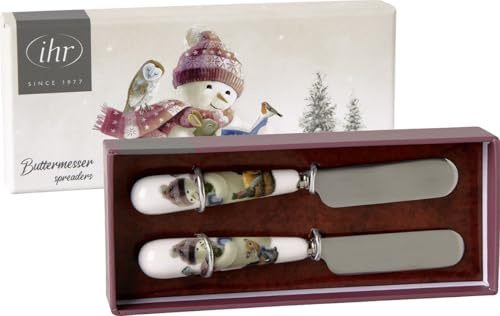 IHR Ideal Home Range Buttermesser Set Motiv: Bedtime Stories - Schneemann