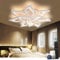 Sky angle Plafoniera Led soffitto stile Moderno con ALEXA e Google Home, Dimmerabile Lampadario Camera da letto con Telecomando