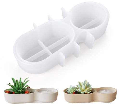 Waitamo Moules en Résine, Moules de Rangement Irréguliers en Silicone Moule Silicone Resine Epoxy Pour Bougie Petite Plante Bijoux Clés Bague Collier