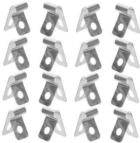 KONTONTY 100stücke Teiliges Metallzaun-klammern Aus Edelstahl Robuste Drahtklemmen Für Sichere Befestigung Von Maschendraht Einfach Zu Montierende Wetterbeständige Zaunclips Für Holz Metall