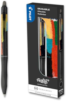 PILOT - FriXion Ball Plus Heralbony - Geschenkset - Radierbarer Stift - Limitierte künstlerische Edition - Design Deutschland - Druck- und Nachfüllbar - Schwarze Tinte - Mittlere Spitze