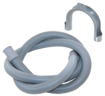Washing Machine Drain Outlet Hose and Hook Fits Universal with 22/ 30 mm Fitting, 1.5 m