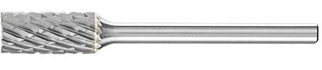 PFERD HM-Frässtift, Zylinderform ZYAS mit Stirnverzahnung, Zahnung 3 PLUS, Frässtift-ø 6mm, Schaft-ø 3mm, Länge 43mm, 21200483 – für universelle Anwendungen auf den wichtigsten Werkstoffen