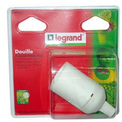Legrand - Douille pour ampoule B22 - connexion rapide - isolant blanc
