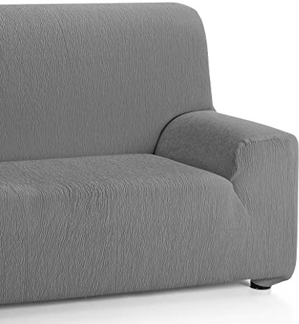 Martina Home Emilia Elastischer Sofabezug für 3-Sitzer, Grau, von 180 bis 240 cm Breite