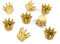Logbuch-Verlag 8 mini corone decorative oro successo corona reale principessa decorazioni regalo portafortuna tavolo matrimonio