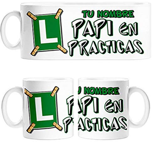 Diver Bebé Taza papi en prácticas padre novato personalizable con nombre - Cerámica