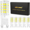 DiCUNO G9 Bombilla LED 3W (40W Bombilla Halógena Equivalente), 380lm, Ahorro de energía,Blanco frío 6000K, AC100-240V, No-regulables, Base ceramica, 360 Grados ángulo, Paquete de 6
