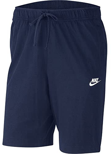 NIKE Men's M Nsw Club Jsy Sport Shorts, Midnight Navy/(White), L UK
