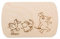 Frühstücksbrettchen Sendung mit der Maus aus Naturholz – Holzbrett mit Mausmotiv – Personalisierbar mit Namen & Gravur – für Kinder & Erwachsene