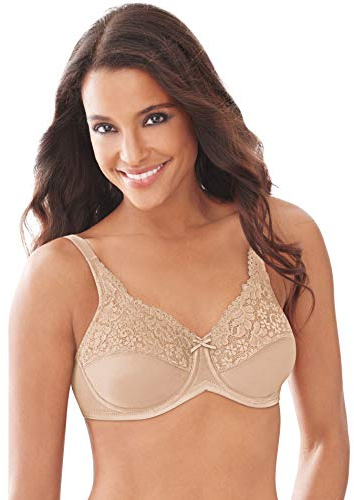 Lilyette womens Microfiber Minimizer Bra, Paris Nude, 38D US