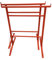 HILL TOP FABRICATIONS LTD - 2 x Builders Trestles Size NO.3, Adjust from 1.0m - 1.8m (Trestle Band Stands) SWL 400kg Made in The UK - Powder Coated Orange for Hard-Wearing Finish. Ideal for Builders.
