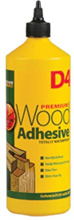 Pack of 6 Everbuild 1Ltr D4 Wood Adhesive Solvent Free Industrial Grade Hybrid Resin