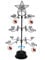 HOHIYA Weihnachtsbaum Metall klein 60 cm Christbaum Dekorationen Weihnachtsbaumkugeln Schwarz