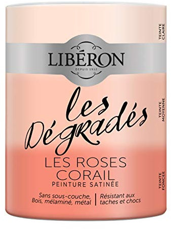 Libéron Peinture décorative, Les dégradés, Les Roses Corail, 600 ML