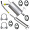 Adamot Auspuff Auspuffanlage Schalldämpferset für Opel Corsa C 3 III 1.0i 12V