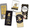 STEINBECK Minischokolade Weihnachten 5x18g - gold schwarz - Vollmilch Geschenk Befüllung Adventskalender Tischdekoration Weihnachtsmann Wichteln