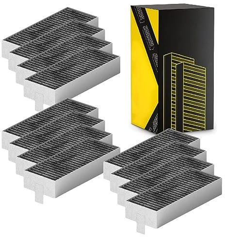 Kf3tec Aktivkohlefilter für Siemens HZ9VRCR0 / Bosch HEZ9VRUD0 / Bosch Siemens 17004796 / Neff 17004806, Z821VR0 / Gaggenau CA282111 (3er Pack) 12 Filter