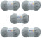 SMUMS Super Chunky | Knitting Wool Yarn for Crochet | 5 x 100 gr. Balls | 120 Meters 100% Polyester | Thick Yarn | Crochet Yarn| Wool for Crochet | Chunky Wool for Knitting | Velvet Yarn (Silver, 5)