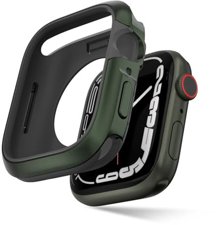 SwitchEasy Custodia per Apple Watch 7 in alluminio di grado aeronautico, 41 mm, robusta custodia per Apple Watch serie 7,SE,6,5,4, custodia per iWatch Odyssey, colore: verde