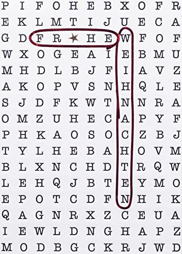 Räder Buchstabenkarte Frohe Weihnachten rot, Gold
