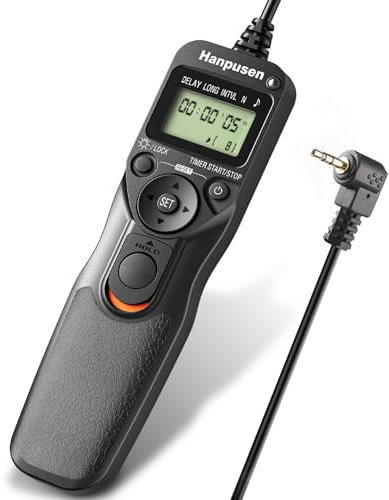 Timer Remote Shutter Release Intervalometer for Canon EOS R6, EOS R, EOS RA, EOS RP; for Fujifilm GFX100, GFX100S, GFX50R, X-Pro3, X-T4; for Olympus OM-D E-M1X, E-M1 Mark II, E‑M1 Mark III
