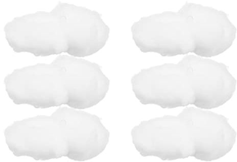 PRETYZOOM Ornements Suspendus Nuage 3D en Coton Décoration Murale pour Mariage Fête Et Maison 30X15X15Cm Ensemble De 6 Pièces