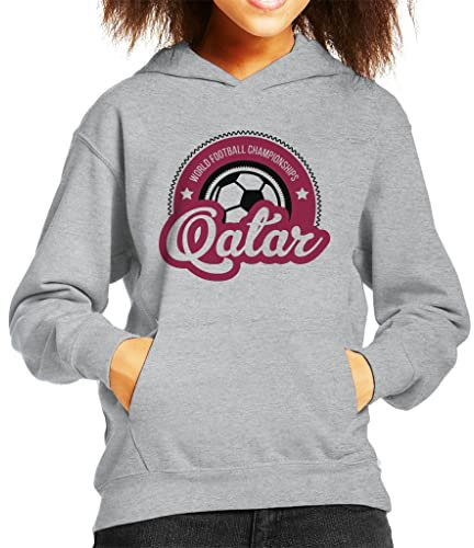 All+Every Qatar World Football Sunrise Logo Kid's Hooded Sweatshirt