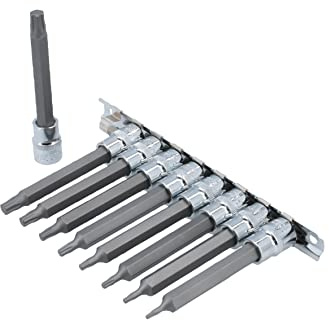 Laser 8482 Long Series Torx Plus® Socket Bit Set 3/8 D 9pc