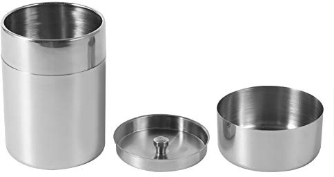 Tbest Runde Kaffeedose,Teedose,Kaffeedose,Ers Für Losen Tee Luftdicht,Teedosen Für Losen Tee,Teedosen Edelstahl Teedosen Kanister Home Küche Kanister Für Tee Kaffee Zucker Aufbewahrung L (S)