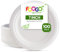 FOOGO Green 100 Platos Desechables de Fibra de Caña de Azúcar, 18 cm, para Postres y Entrantes, Biodegradables, Compostables, Picnic, Fiesta, Platos Redondos y Resistentes de Papel para Aperitivos