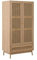 Birlea Croxley Rattan Wardrobe Oak, 2 Door 1 Drawer