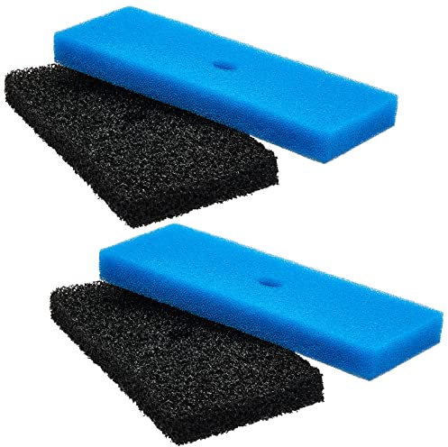 Retisee 2 set di filtri di ricambio per stagni esterni, set di cuscinetti filtranti grossolani e fini compatibili con scatola 52231 e 52229 per filtri per laghetti di pesci, pompa/motore acqua