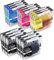 Bergsan 15er Druckerpatronen Kompatible für Brother LC985 LC980 LC1100 für Brother DCP-145C DCP-195C DCP-163C DCP-165C DCP-167C DCP-185C DCP-375CW MFC-250C MFC-490CW MFC-5490CN MFC-5890CN MFC-6490CW