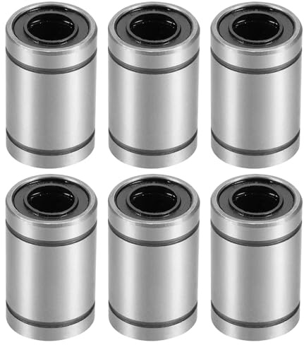 QUARKZMAN 6 Stück LM8UU Linear-Kugellager Linearlager für CNC 3D-Drucker | 8 mm Bohrung 15 mm Außendurchmesser 24 mm Länge