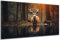 DARO Design - Wand-Bild auf 6mm HDF 30x20 cm Hirsch im Wasser - Wand-Deko Bilder Geschenk