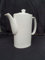 4 Cup White China Coffee Teapot