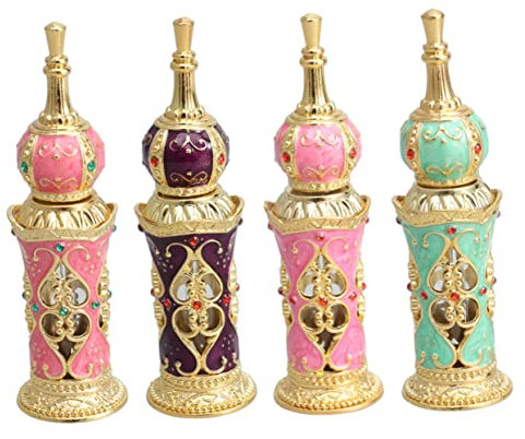DRESSOOS Parfümflasche für Damen elegant hochzeitsdeko Vintage-Dekor leere Parfümflasche Arabisches Parfüm Tropfer kleine Flasche flüssig schmücken Aromatherapie-Flasche ätherisches Öl Frau