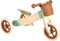 small foot Laufrad und-Dreirad Maxi Karamellbraun, höhenverstellbares Rad aus Holz, für Kinder ab 12 Monaten, 12498