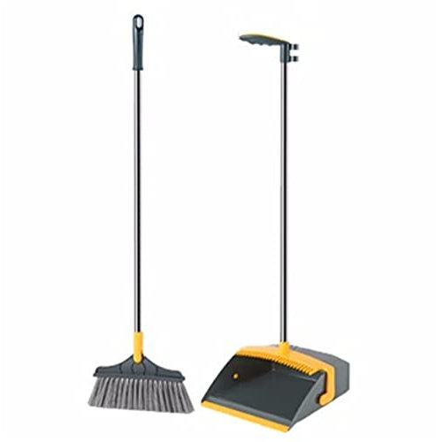 LVUNZJCA Set Scopa e Paletta Set di Palette for spazzatrice Antivento for Uso Domestico Set di spazzatrici da 2 Pezzi per Spazzare