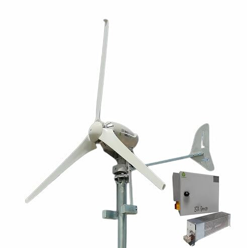 IstaBreeze® Heli 2.0 Windgenerator - 2000-Watt mit Kippvorrichtung für Effizienz und Sicherheit. Netzeinspeisung oder Batteriebetrieb für nachhaltige Energie (Heli 2.0 Off-Grid mit Laderegler)