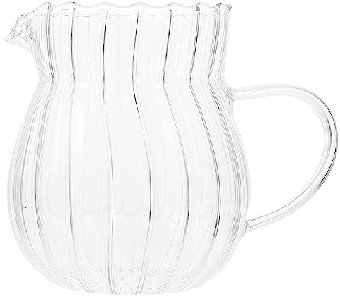 COLLBATH Petit Pichet Verre Pour Lait Et Sauce Tasse Multifonction Verre Transparent Facile à Nettoyer Utilisation à Domicile Et Restauration