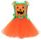 MNSWR Kinder Portmonee Jungs Kleinkind Kinder Mädchen Säugling Halloween Kürbis Rollenspiel Fancy Party Kostüm Mesh Tüll Prinzessin Kleid Mädchen 92 (Orange, 10-12 Years)