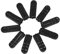 Cabilock 10 Stück Vakuumbeutel Verschlussclip Vakuumiergerät Beutel Bettwäsche Aufbewahrungsbeutel Gleitclip Verpackung Kompressionsbeutel Clips Wiederverwendbare Beutel Clips