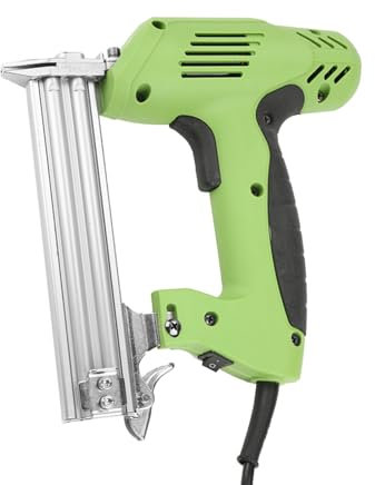 Pistola de Clavos Eléctrica de 1800 W, Clavadora con Cable de Aleación de Aluminio Liviana para Fabricación de Muebles de Carpintería, Capacidad de Encuadernación de 100 Clavos,