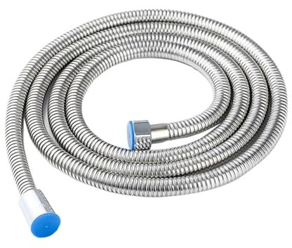 ZHGUIMING 1,5 m 2 m Flexibler Sanitärschlauch aus Edelstahl Duschkopfrohr 1-2 m Badzubehör Warmwasserbereiter Haushaltsinstallation(GELB,2m)