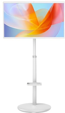 32 Pollici Tv Portatile con Piedistallo 1080p, 8GB+128GB Android 13, Rotabile con Regolazione Angolazione Smart Touch Tv Portatile, Batteria Integrata da 12000 MAh