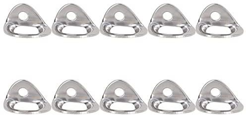 10Pcs Climbing Hanger, Rock Climbing Anchors, Lightweight Stainless Steel Rock Bolt Hangers with Strong Load Bearing Capacity, Design for Cave Exploration, Engineering P