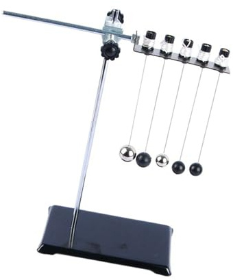 Educational Metal Swing Ball Set Mechanics Experiment Apparatus for Physics Experiments and School Laboratory Weight Acceleration Experiment Tool