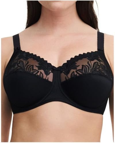 Chantelle Soutien-Gorge Armatures Amazone (Noir), 90 E (EU 75), Soutien-Gorge Emboitant, DE, Noir,